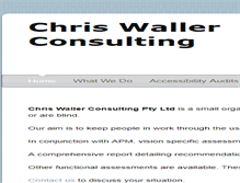 Tablet Screenshot of chriswallerconsulting.com